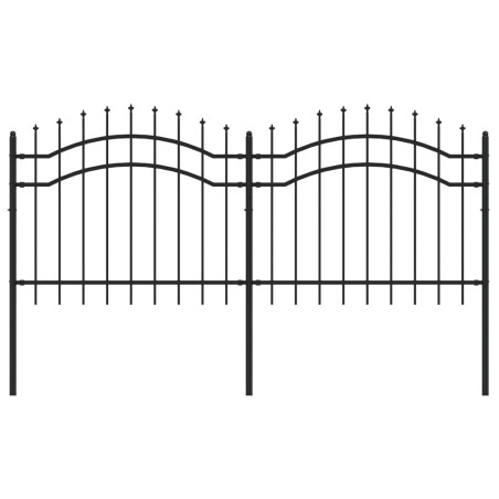 Sodo tvora su smailiomis viršūnėmis, juoda, 140cm, plienas