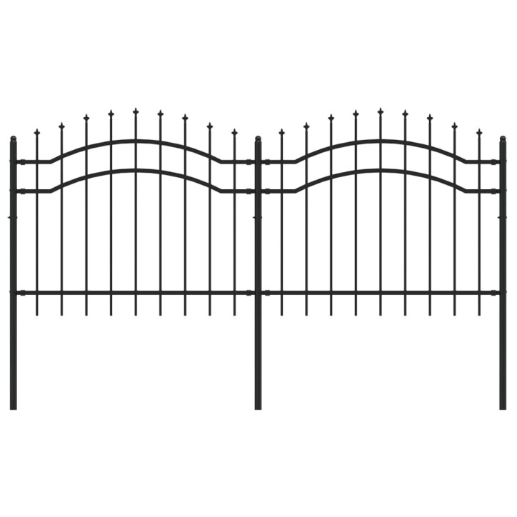 Sodo tvora su smailiomis viršūnėmis, juoda, 140cm, plienas