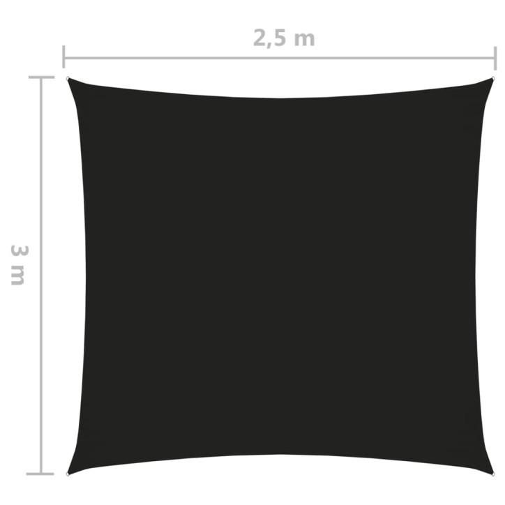 Uždanga nuo saulės, juoda, 2,5x3m, oksfordo audinys