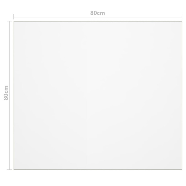 Stalo apsauga, permatoma, 80x80cm, 2mm, PVC