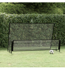 2-1 Futbolo vartai su atmušimo sienele, 202x104x120cm, plienas