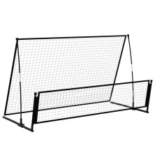 2-1 Futbolo vartai su atmušimo sienele, 202x104x120cm, plienas