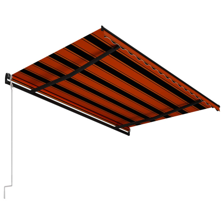 Automatinė ištraukiama markizė, oranžinė ir ruda, 400x300cm