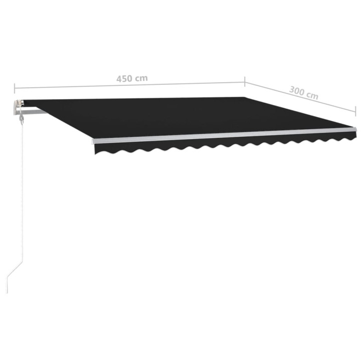 Automatiniu būdu ištraukiama markizė, antracito, 4,5x3m