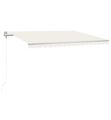 Automatinė markizė su LED/vėjo jutikliu, kreminė, 400x300cm