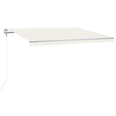 Automatinė markizė su LED/vėjo jutikliu, kreminė, 400x300cm