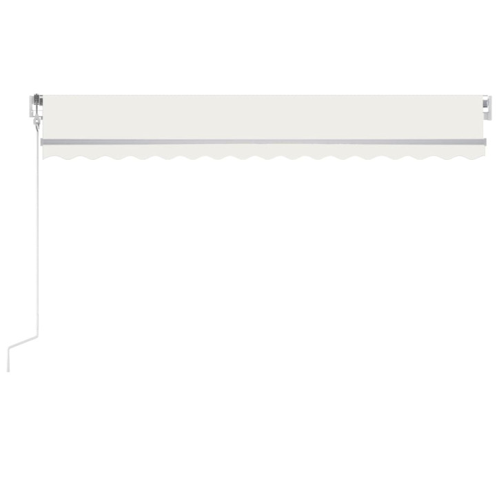 Automatinė markizė su LED/vėjo jutikliu, kreminė, 400x300cm