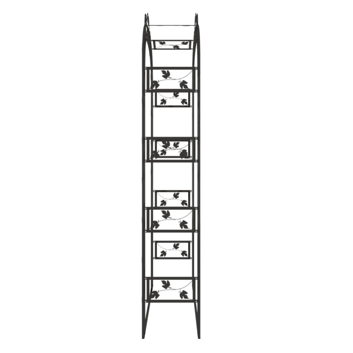 Sodo arka, juodos spalvos, 116x45x240cm, plienas