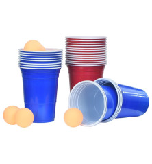 Beer Pong stalo žaidimo rinkinys, 0,5l, plastikas