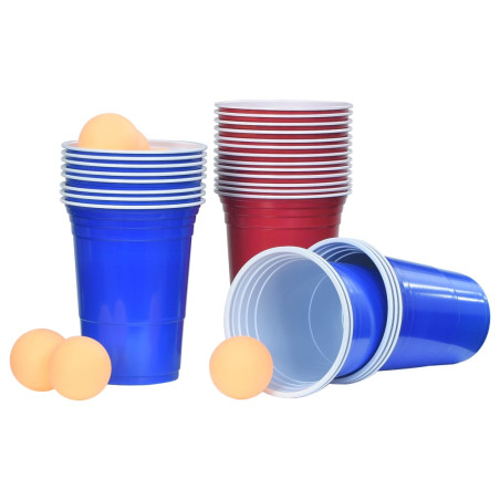 Beer Pong stalo žaidimo rinkinys, 0,5l, plastikas