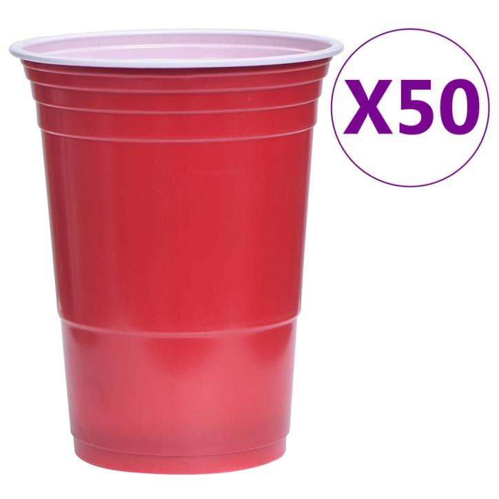 Beer Pong stalo žaidimo rinkinys, 0,5l, plastikas