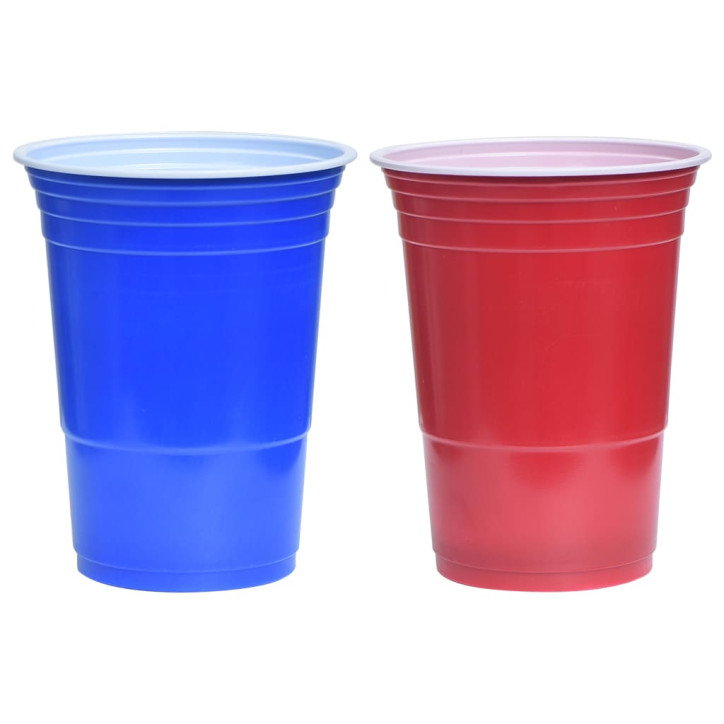 Beer Pong stalo žaidimo rinkinys, 0,5l, plastikas