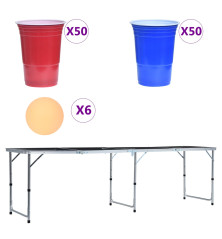 Sulankstomas Beer Pong žaidimo stalas, 240cm