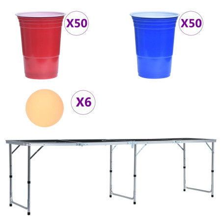 Sulankstomas Beer Pong žaidimo stalas, 240cm