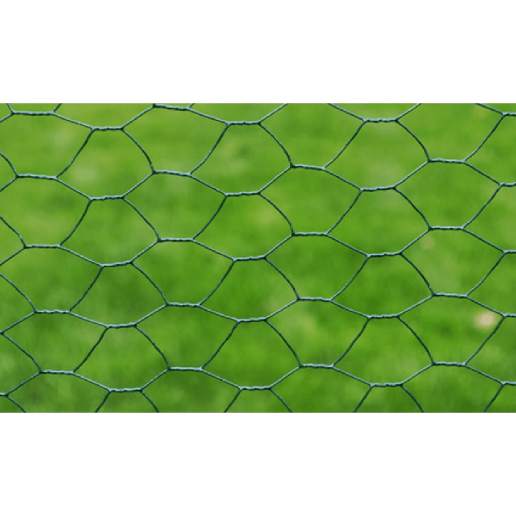 Vielinis tinklas, žalias, 25x0,5m, cinkuotas ir dengtas PVC