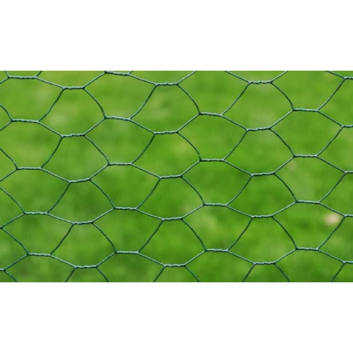 Vielinis tinklas, žalias, 25x0,75m, cinkuotas ir dengtas PVC