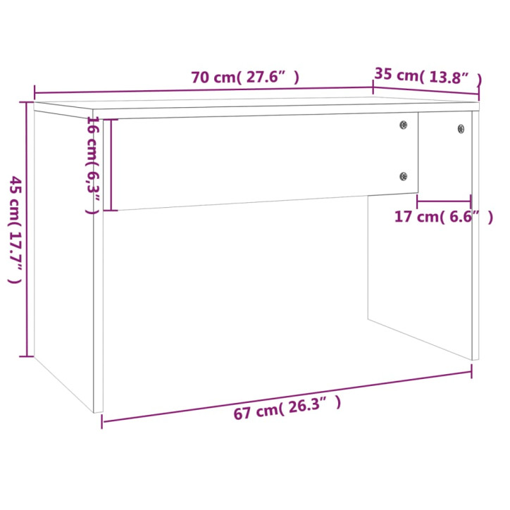 Kosmetinio staliuko komplektas, baltos spalvos, 86,5x35x136cm