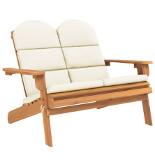 Sodo adirondack suoliukas su pagalvėlėmis, 126cm, akacija