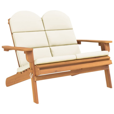 Sodo adirondack suoliukas su pagalvėlėmis, 126cm, akacija