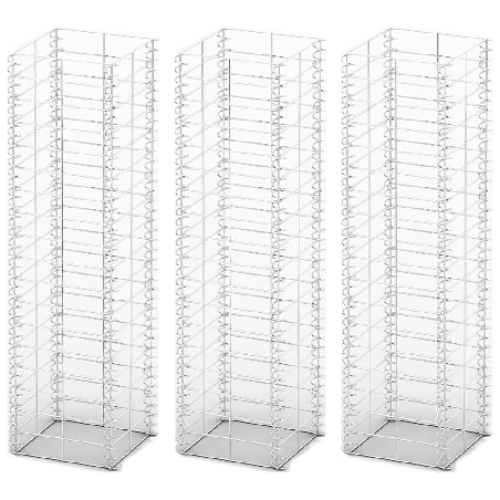 Gabionų rinkinys, 3 vnt., cinkuota viela, 25 x 25 x 100 cm