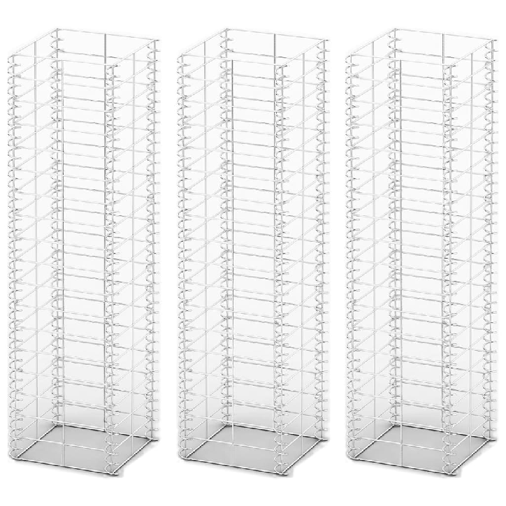 Gabionų rinkinys, 3 vnt., cinkuota viela, 25 x 25 x 100 cm