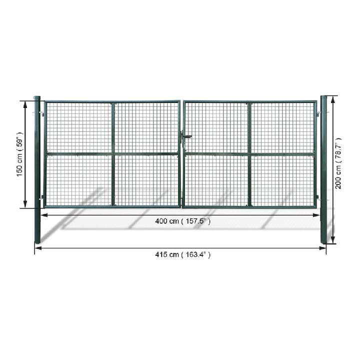 Tinkliniai Kiemo Vartai 415 x 200 cm / 400 x 150 cm