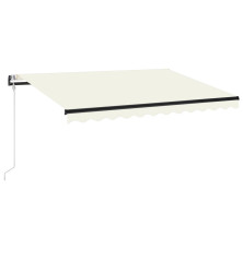 Automatinė markizė su LED/vėjo jutikliu, kreminė, 350x250cm