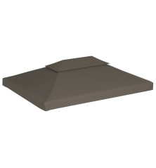 Pavėsinės uždangalas, taupe, 4x3m, 310 g/m²