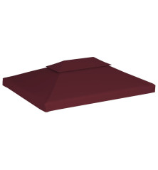 Pavėsinės uždangalas, bordo, 4x3m, 310 g/m²