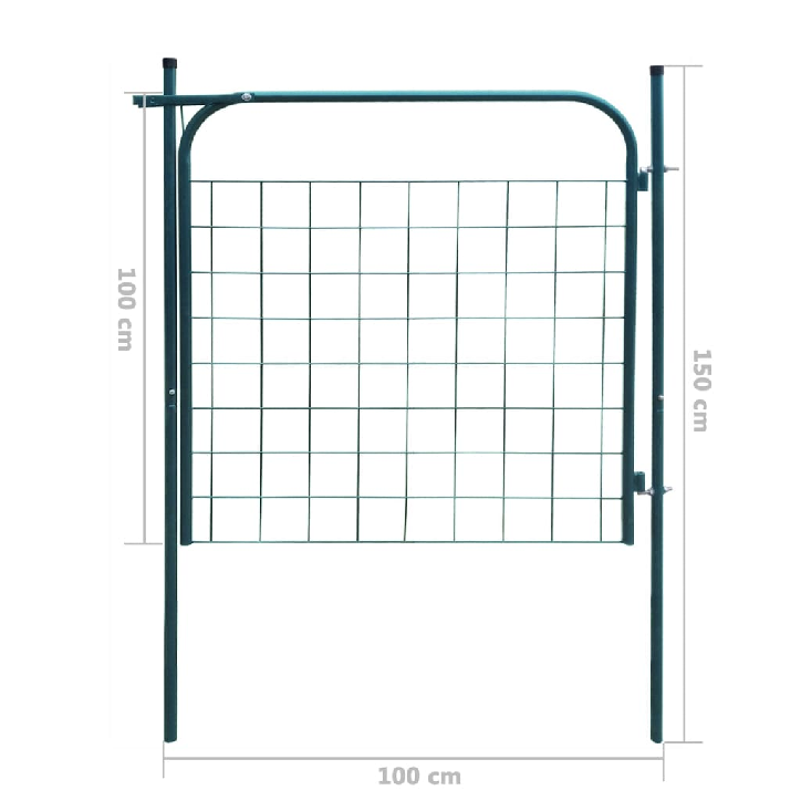 Sodo tvoros vartai 100 x 100 cm, žali