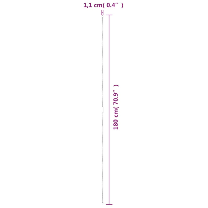 Sodo augalų kuoliukai, 30vnt., žalios spalvos, 180cm, plienas