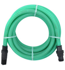 Siurbimo žarna su PVC jungtimis, žalios spalvos, 10m, 22mm