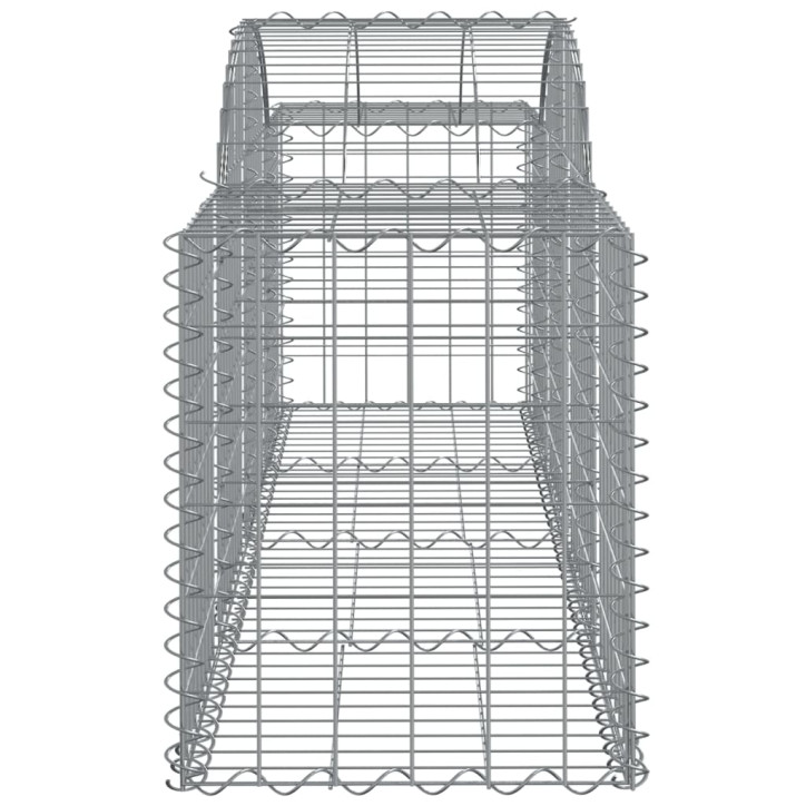 Išlenkti gabiono krepšiai, 18vnt., 200x50x60/80cm, geležis
