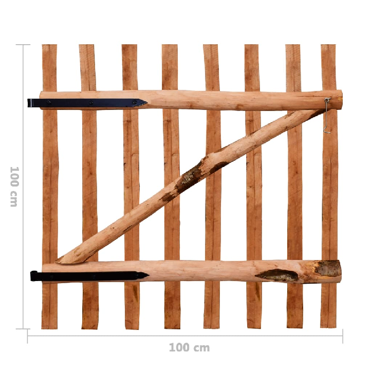 Tvoros vartai, impregnuota lazdyno mediena, 100x100cm