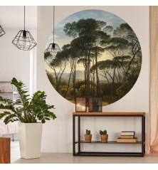 WallArt Tapetai Umbrella Pines in Italy, 190cm, apskriti