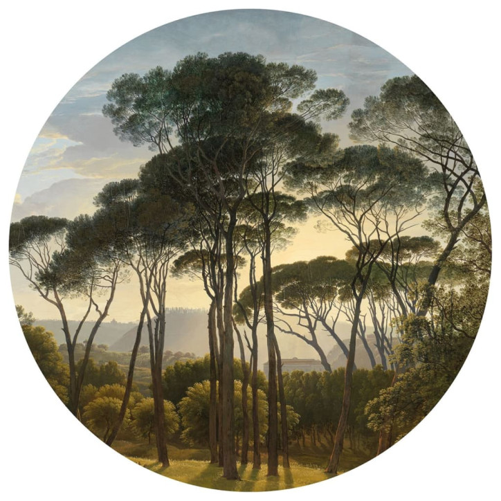 WallArt Tapetai Umbrella Pines in Italy, 190cm, apskriti