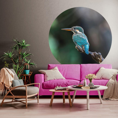 WallArt Tapetai The Kingfisher, 142,5cm, apskriti