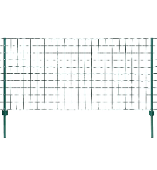 Euro tvoros komplektas, 20x1,2m, plienas, žalias