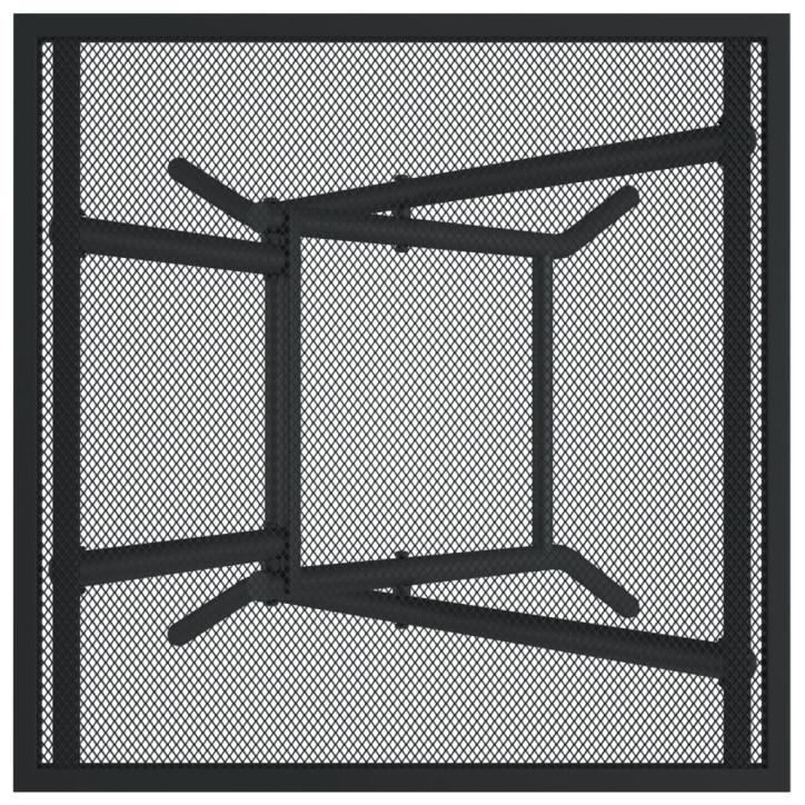 Sodo staliukas, antracito, 50x50x72cm, plienas, tinklelis