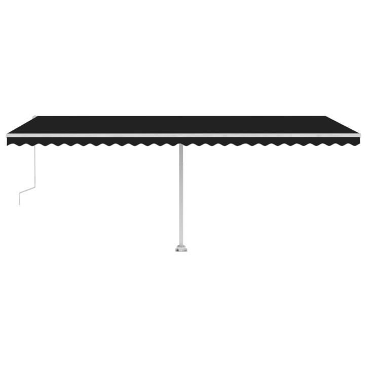 Automatinė markizė su LED/vėjo jutikliu, antracito, 600x300cm