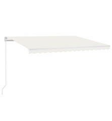 Automatinė markizė su LED/vėjo jutikliu, kreminė, 450x300cm