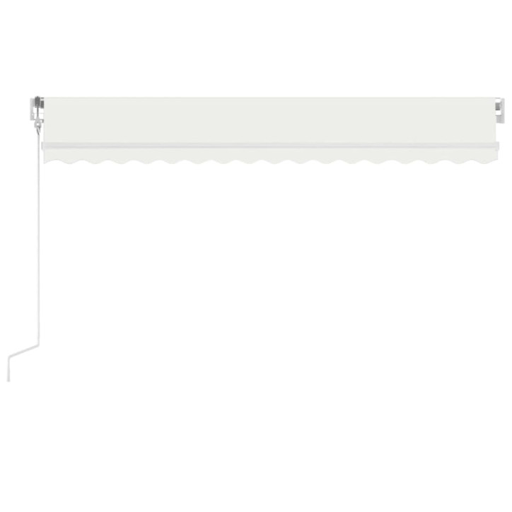 Automatinė markizė su LED/vėjo jutikliu, kreminė, 450x300cm