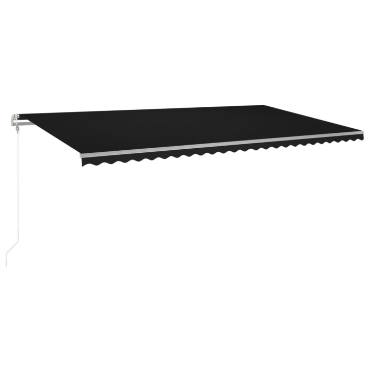 Automatinė markizė su LED/vėjo jutikliu, antracito, 600x300cm