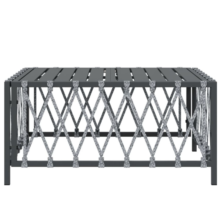 Sodo stalas, antracito spalvos, 70x70x34cm, austas audinys