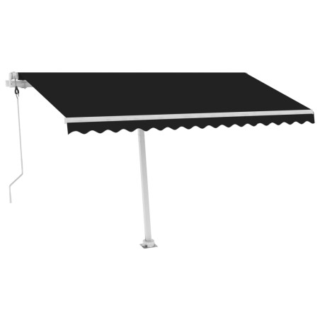 Automatinė markizė su LED/vėjo jutikliu, antracito, 450x350cm