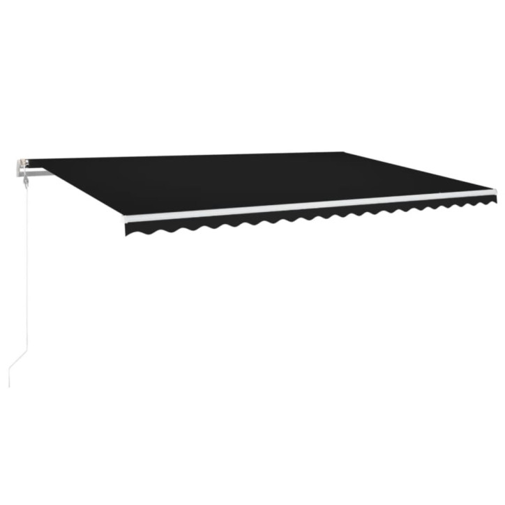 Automatinė markizė su LED/vėjo jutikliu, antracito, 500x300cm