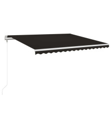 Automatinė markizė su LED/vėjo jutikliu, antracito, 450x350cm