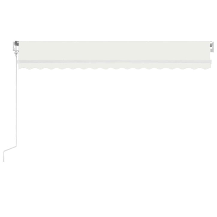 Automatinė markizė su LED/vėjo jutikliu, kreminė, 450x350cm