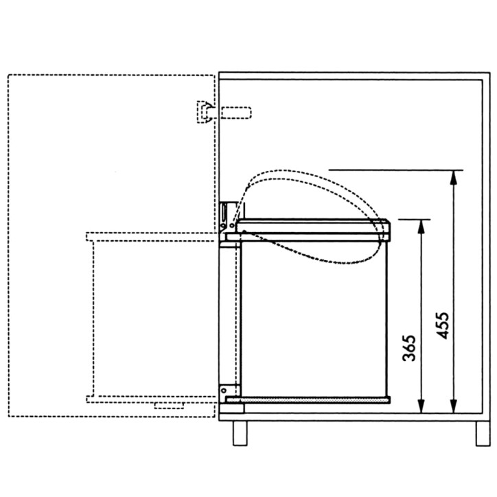 Hailo Spintelės šiukšliadėžė Compact Box, nerūdijantis plienas, 15l