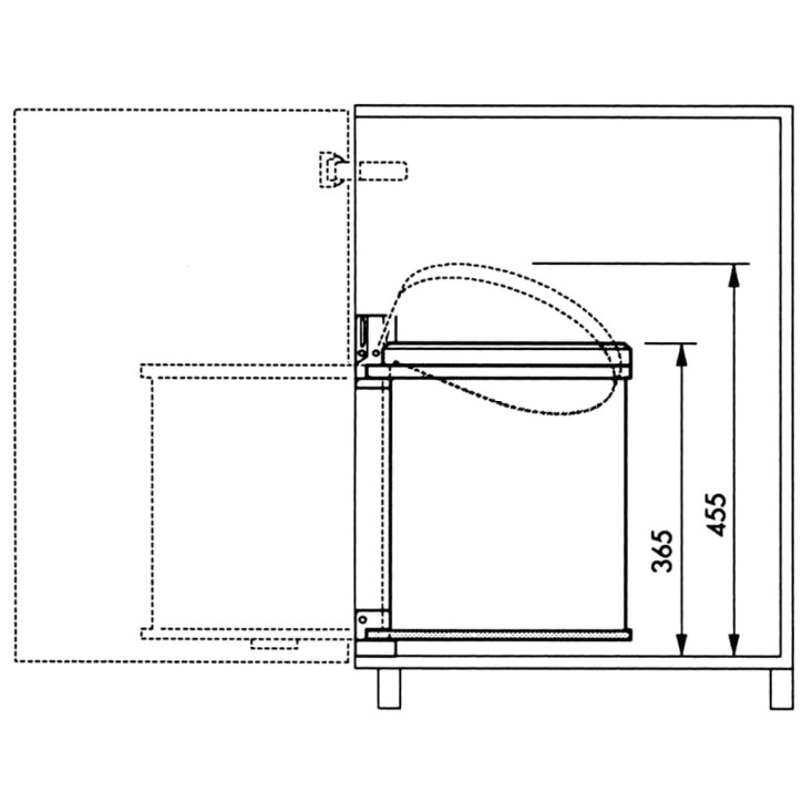 Hailo Spintelės šiukšliadėžė Compact Box, balta, 15l, M dydžio